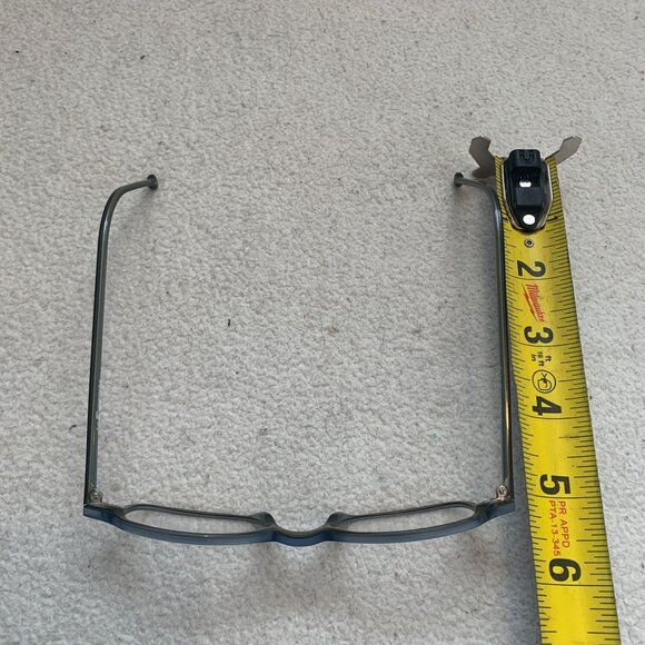 Vintage la Eyeworks Eyeglasses Frames GOBY 262 Brown Blue Rectangular Italy - Picture 9 of 10